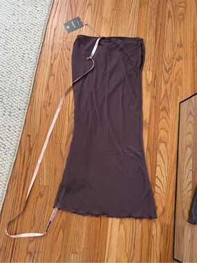 House Of Cb Women's Dyana Bias Cut Maxi Skirt